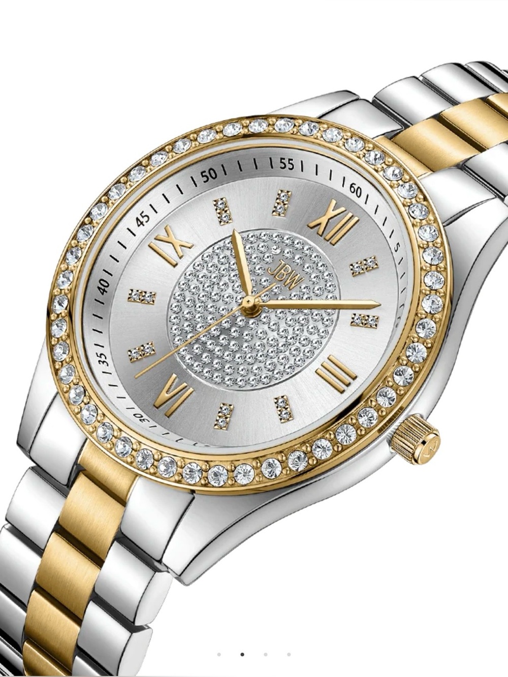 JBW Two Tone Rhinestone Watch - Picture 3 of 4